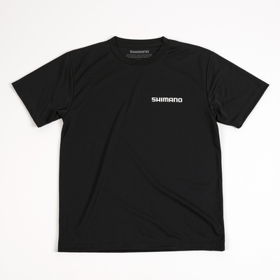 SHIMANO Big Logo Dry Short Sleeve T-shirts – Black | シマノ